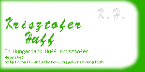 krisztofer huff business card